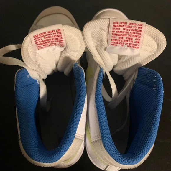 Nike Blazer Mid 77 White Lemon Velcro hi top size 7Y - Picture 5 of 7